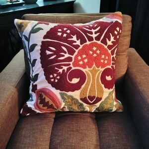 Pottery Barn Embroidered Pillow Cover